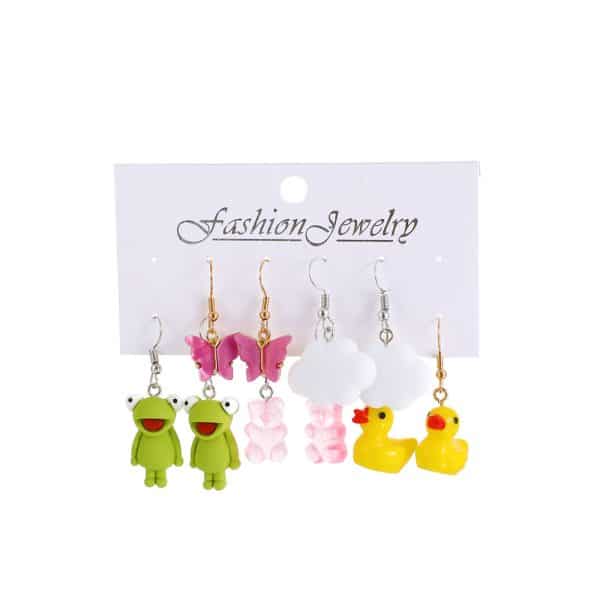 Acrylic Earring Set Fashion Cartoon Butterfly