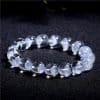 Women's Natural White Ghost Pyramid Bracelet