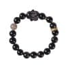 Creative Niche Cute Lying Rabbit Simple Obsidian Bracelet