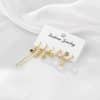 New High Grade Sense Snake-like Earring Set Punk Wind