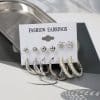 Simple Earrings 6 Pairs With Diamonds Earings Set