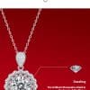 S925 Silver Necklace Dreamlike Pendant Moissanite