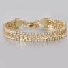 14K Gold Tennis Bracelet For Men And Women Hip Hop European And American