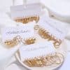 Women's Retro Artificial Pearl Earrings Suit