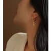 Body Art Side Face Heavy Circle Earrings
