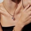 European And American Retro Personalized Glass Box Necklace