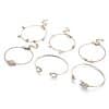 Broken Turquoise V-shaped Bracelet Six-piece Set