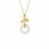 Hetian Jade Necklace Women's New Chinese National Fashion Ginkgo Leaf