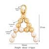 Popular Accessories Pearl Zircon Letter Pendant