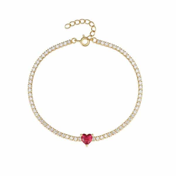 Colorful Crystals Women's Tennis Diamond Bracelet
