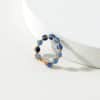 Jewelry Copper Wire Wrapped Stone Bead Ring