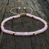 Natural Stone 42 Spacer Glitter Stone Crystal Adjustable Bracelet