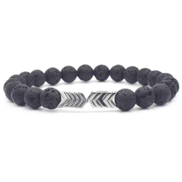 Volcanic stone magnet bracelet