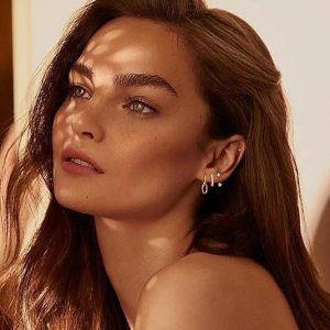 Brass Plating Fashion Phase Buckle Ladies Earring Set