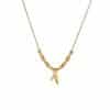 Women's Versatile Light Luxury Bamboo Knot Bamboo Leaf Necklace