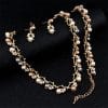 Three-piece women's jewelry set