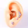 Opal Stud Set Of 4 Purple O Bao Nose Ring Ear Bone Stud