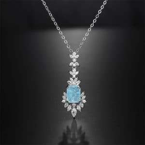 Lady Temperament Shining Zircon Necklace