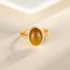 Ancient Law Gold Ring Gilding Gold Ring Red Agate