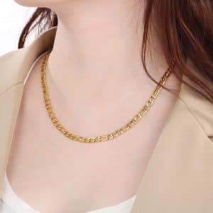 European And American Stainless Steel Simple Jewelry Men's And Women's Hip Hop Cuban Necklace