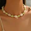 Summer Natural Shell Turquoise Starfish Hand-woven Beach Holiday Necklace