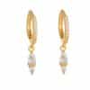 Women's Fashion Geometric Zirconia Earring Set