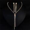 Bridal Ornament Set Wholesale Handmade Fashion Tassel Claw Chain Necklace Earrings Photography Jewelry Set