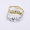 Women's All-match Fashionable Stainless Steel Leaf Diamond Bracelet