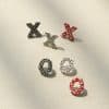 Girls Clay Texture Acrylic Earrings Set