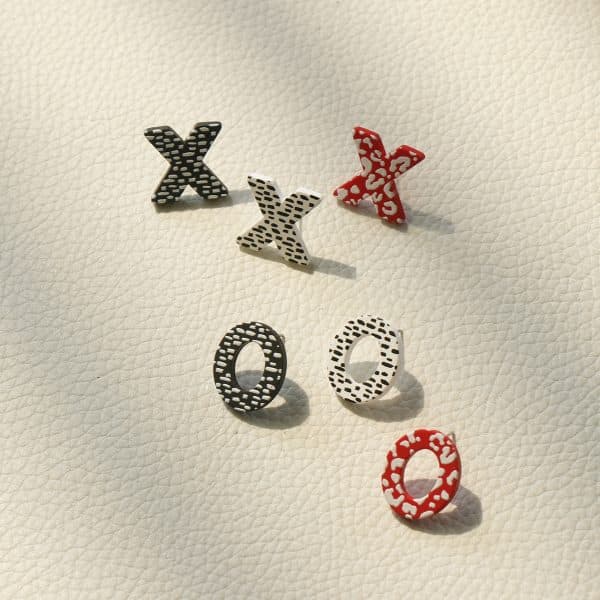 Girls Clay Texture Acrylic Earrings Set