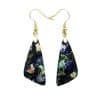 Women's Natural Stone Emperor Stone Triangle Earrings