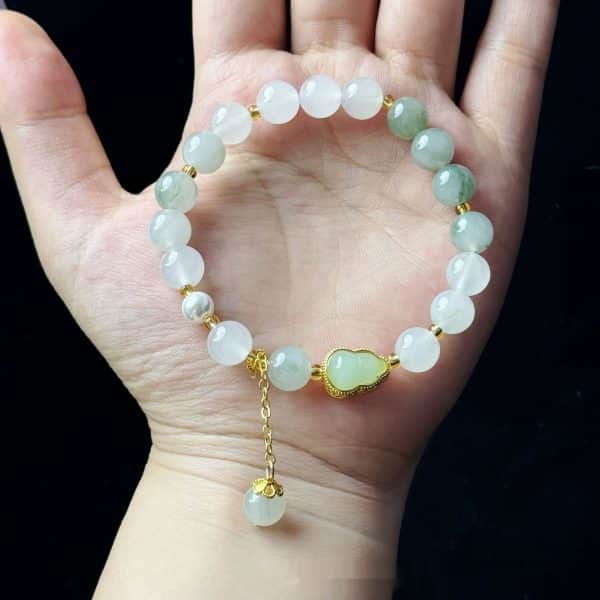 Sunstone Double Circle High Goods Aquamarine Slip Multi-Circle Bracelet
