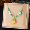 Sun Cherry Love Heart Multi-element Accessories Stainless Steel Necklace
