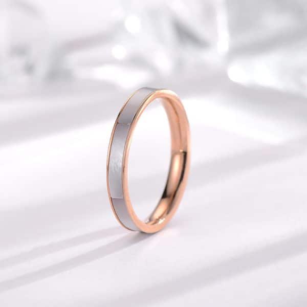 Titanium Steel Women's Japanese And Korean Simple Niche Ring