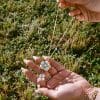 Female Flower Pendant Freshwater Pearl Necklace