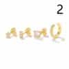 Women's Fashion Irregular Geometric Diamond Earrings Set