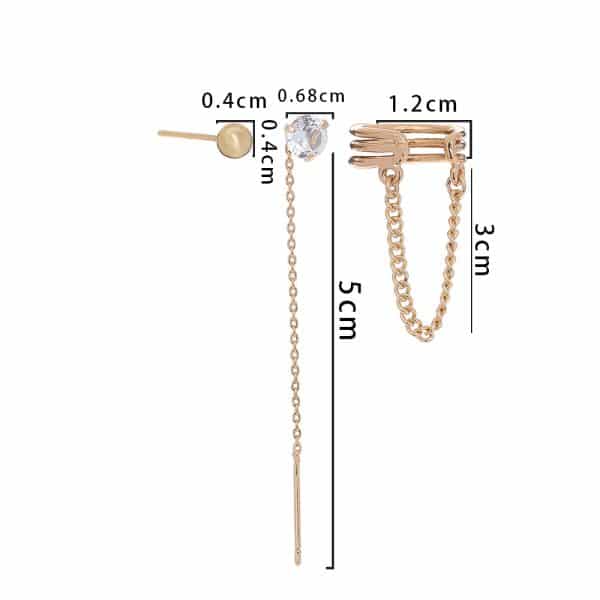 Fashion Accessories, Simple And Compact Earrings, Ear Design Sense Ear Bone Clip Set Earrings