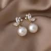 Stylish Micro-set Zircon Butterfly Earrings
