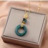 Necklace Temperament Wild Safety Buckle Pendant Clavicle