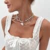 French Pearl Light Luxury Clavicle Ocean Necklace