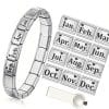 Birthday In December English Simplified Pattern Italian Module Bracelet