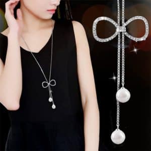 Simple All-match Women's Long Sweater Chain
