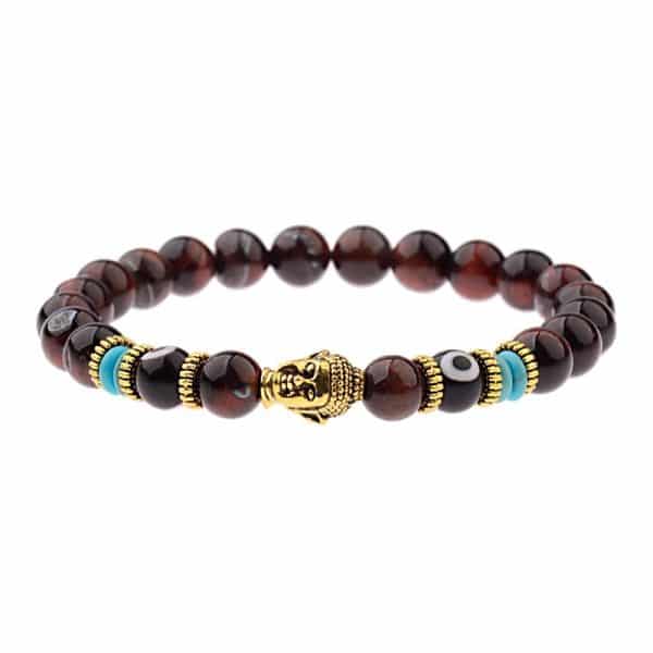 Buddha Head Alloy Accessories Tiger-shaped Stone Energy Stone Elastic Bracelet