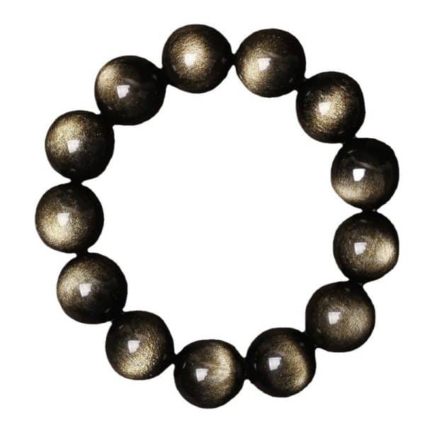 Year Of Birth Obsidian Bracelet Couple