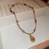 Sun Pendant Stainless Steel Necklace