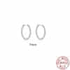Twist S925 Sterling Silver Hipster Twisted String Round Ring Earrings