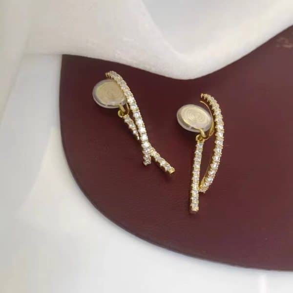 Delicate Micro-set Zircon Mosquito Coil Painless Earrings
