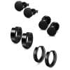Stylish Round Dumbbell Set Stainless Steel Studs