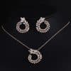 Classic Style High-end Necklace Earrings Set Olive Branch Bridal Jewelry