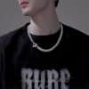 Advanced Double-woven Four-sided Grinding Trend Men's Versatile Simple Necklace